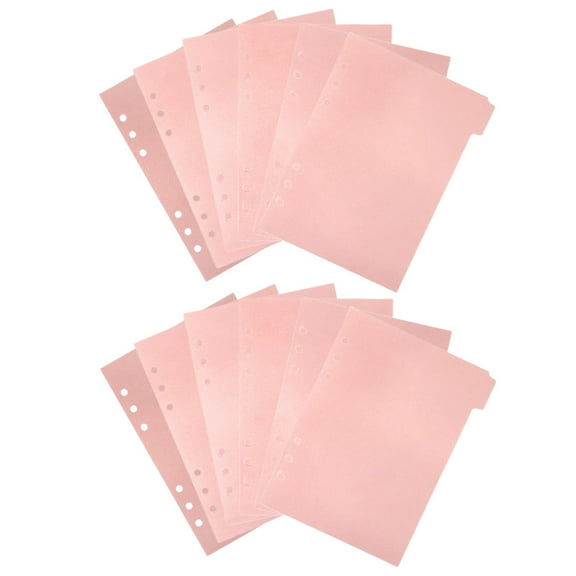 Luxshiny Book Dividers Pink 12Pcs Writable Tabs