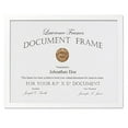 thumbnail image 1 of Lawrence Frames White Wood Certificate Picture Frame, Gallery Collection, 8-1/2 by 11-Inch, 1 of 6