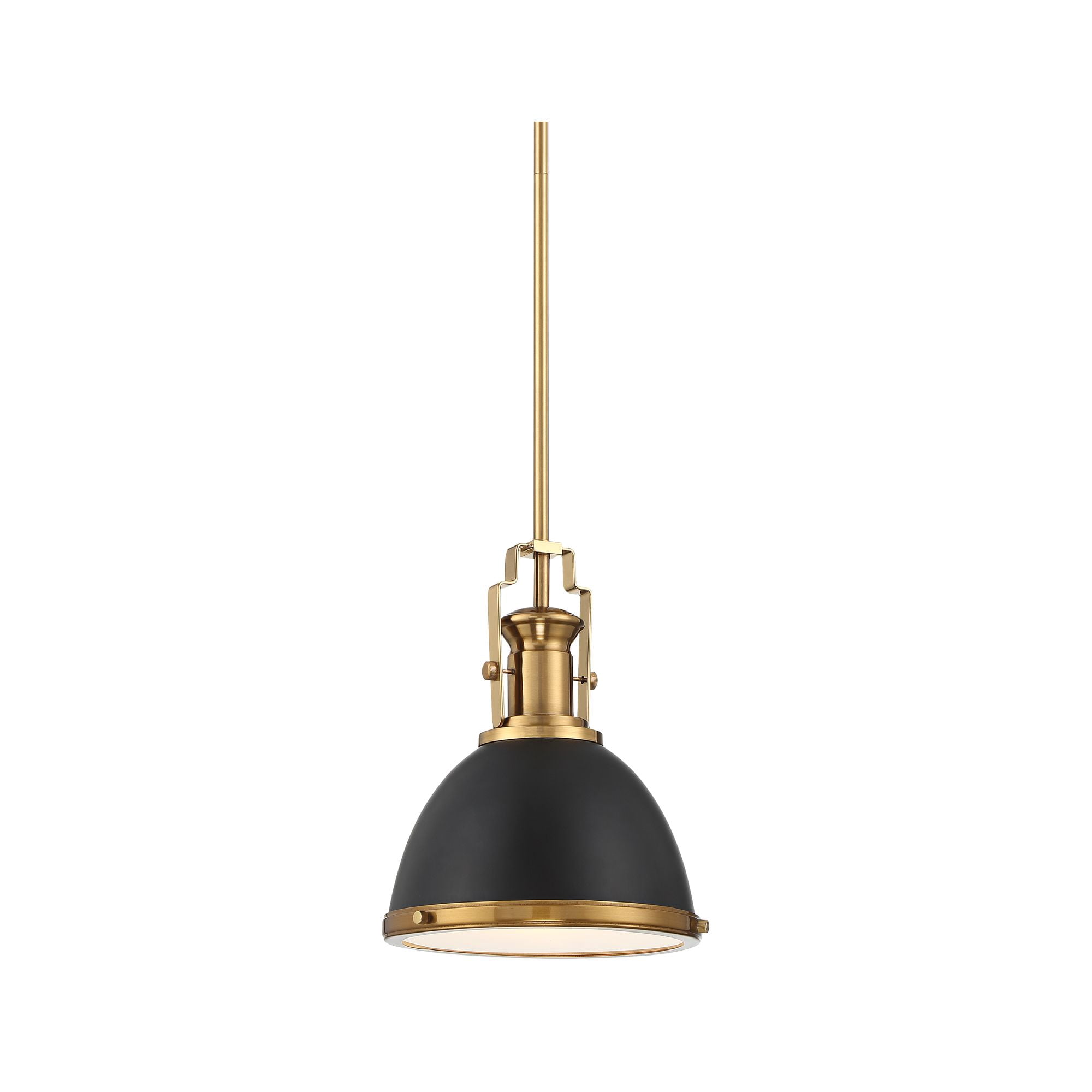 Possini Euro Design Black Burnished Brass Mini Pendant Light 9 3/4" Wide Modern Bowl Fixture for Kitchen Island Dining Room
