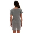 thumbnail image 3 of Just Love Comfortable Sleep Dress Shirt for Women - Ideal for Sleeping and Lounging in Dorms (Grey - Kiss Me, Small), 3 of 3
