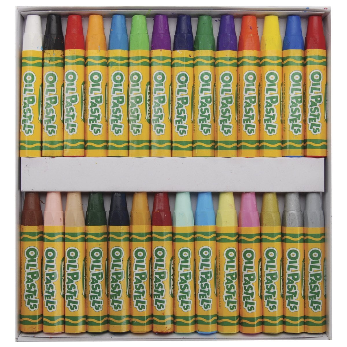 Crayola Oil Pastels, 28 Brilliant Opaque Colors Large Hexagonal Shape
