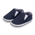 thumbnail image 3 of Povozer Infant Baby Boys Girls Canvas Sneaker Toddler Slip On Anti Skid Newborn First Walkers Shoes(Blue,5 Toddler), 3 of 6