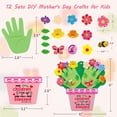 thumbnail image 7 of WaaHome Mother's Day Handprint Craft DIY Mother's Day Flower Pot Craft for Kids Religious Make Mothers Day Floral Handprint Crafts Kits Happy Mother's Day Decor for Home School Activities, 7 of 7