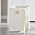 thumbnail image 4 of SoBuy 2 Drawers 2 Doors Bathroom Laundry Cabinet with 2 Removable Laundry Baskets BZR33-W,, 4 of 7