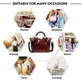 thumbnail image 7 of Womens Fashion Handbags Patent Leather Elegant Tote Crossbody Shoulder Bag Top Handle Bags, 7 of 7
