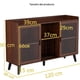 thumbnail image 3 of Zocalo Armario de Bar de vinos, gabinete de café para el hogar con Estante para Vino y Soporte para Vidrio, aparador de Cocina con Estante de Almacenamiento, gabinete de Licor (rojo), 3 of 9