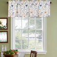 thumbnail image 5 of 2 Panels Watercolor Wildflowers Valance for Windows, Spring Pastoral Botanical Flowers Light Filtering Kitchen Curtains, Rod Pocket Window Treatment Curtain Valances for Living Room Bedroom, 42"x12", 5 of 9
