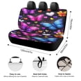 thumbnail image 2 of Dreamy Purple Butterfly Pattern (19)-1 Car Rear Seat Covers,Bench Back Seat Cover , Easy to Install Universal Fit for Cars Trucks Vans And SUVs, 2 of 6