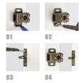 thumbnail image 6 of 10Pcs Surface Plated Latches Roll Door Fasteners for Cabinets Kitchen Cabinet, 6 of 6