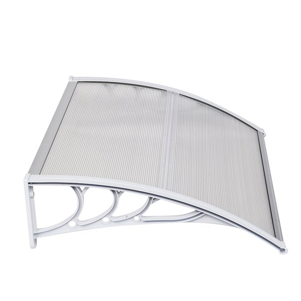 Front Door Canopy Outdoor 100x80cm, Rain Shelter Awning Canopy Window