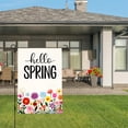 thumbnail image 3 of Hello Spring Garden Flag With Colorful Flowers For Home Outdoor Garden Yard Decor 12x18 Inch, 3 of 5