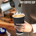 thumbnail image 6 of Lamosi 16 oz Paper Cups with Lids,Disposable Insulated to Go Cup,Ripple Double Wall,Black 100 Count, 6 of 10