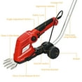 Costway 7.2V electric Cordless Grass Shear/Shrub, Bush Trimmer w/Blades