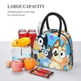 thumbnail image 5 of Kowoue Bluey Pattern Insulated Lunch Bag – Handheld Thermal Tote Picnic Bag School Lunch Box Bag Portable Food Storage Bag-One Size, 5 of 6