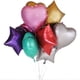 thumbnail image 4 of KAKOWELY 20 globos metálicos de aluminio con forma de corazón y estrella para decoración de cumpleaños, bodas y fiestas (rosa, 10 en forma de corazón + 10 en forma de estrella)., 4 of 4