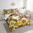 thumbnail image 3 of Castle Fairy Xmas Santa Claus 7 Pieces Bedding Comforter Set for Teens Girls Boys,Happy New Year Full Bedding Set Lightweight,Merry Christmas Fitted Sheet Flat Sheet,Luxury Bedroom Decor, 3 of 8