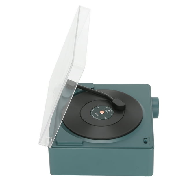 Altavoz De Reloj Inalámbrico, Altavoz De Reloj De Alarma De Disco De Vinilo Giratorio De Sonido Estéreo De 360 grados Para Recordatorio De Alarma