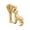 Gold Standing, variant on Yihuala Resin Ornament Human and Dog Figurine Sculpture for Desktop Bookshelf Living Room Decors Dog Owners Remembrance