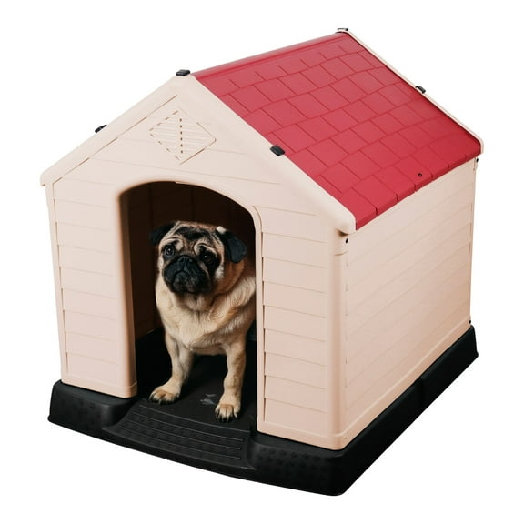 Casa Para Perro Mediana Poli Pets Berlín Color Rojo Pido Todo PP-CDPPMG