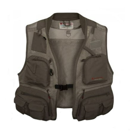 Run Fly Soft Shell - Redington First Run Fly Fishing Fast Wicking Mesh Vest w/ Pockets, Large/X-Large