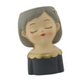 thumbnail image 3 of Fancyes Cute Girl Flower Pot Flower Holder Desktop Ornament Container Decorative Planter Resin Vase for Office Farmhouse Bedroom Cafe B, 3 of 8
