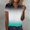 Mint Green, variant on Luowei Women's Summer Stylish V-Neck Tee - Ombre Gradient Thin Fit Short Sleeve Top, Purple, XL