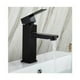 thumbnail image 3 of Grifo para lavabo de acero inoxidable de estilo moderno, de color negro, con agua fría y caliente ajustable, de grado 304, 3 of 5