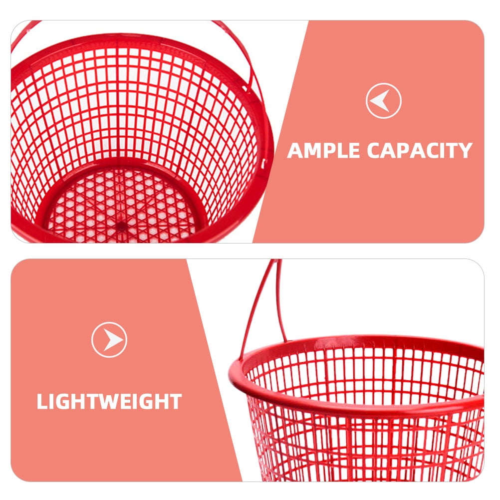 WEUVEB 10pcs Multi-Functional Plastic Produce Basket Fruit Picking and Storage Holder for Use