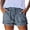 A-dark Blue, variant on Womens Lightweight Shorts Casual Baggy Trendy Hot Pants Elastic Waist Drawstring Comfy Shorts