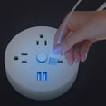 thumbnail image 6 of Power Strip Surge Protector with USB,5 Feet Long Cord with 4 AC Outlets and 2 USB Charging Ports, Overload Protection Outlet Extender, Compact for Smartphone Tablets Home, Office, Hotel,900 Joules, 6 of 6