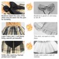thumbnail image 3 of Vestido clásico a cuadros para perros con lazo de BEAUTYZOO para perros pequeños, 3 of 8