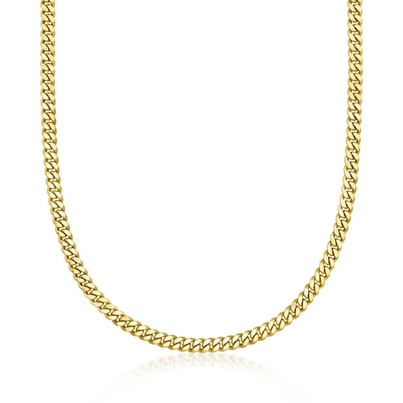 Ross-Simons Italian 14kt Yellow Gold-Plated Curb-Link Necklace, Women's, Adult