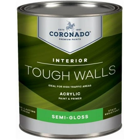 Benjamin Moore & Co-Coronado 236074 Coronado Tough Walls QT Deep Base Acrylic Latex Interior Paint & Primer, Semi