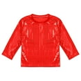 thumbnail image 5 of Kiijoy Boys Long Sleeved T Shirt Sequin Glitter Party Dance T-Shirt Casual Versatile Tshirt, 5 of 5