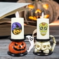 thumbnail image 4 of Opvise Halloween Pumpkin Skull Castle LED Candle Battery Operated Portable Glowing Warm Lighting Mini Festival Props C, 4 of 8