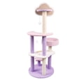 thumbnail image 6 of Sennaux 49" Cat Tree Condo Kitty Scratching Post Tower, Purple & Pink, 6 of 8