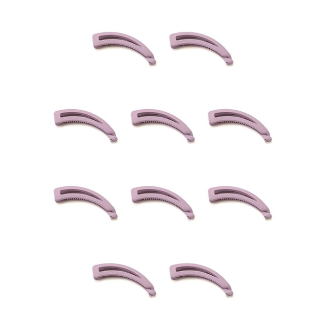 Jumpingount Clip de plátano mate Rizado Largo Pelo corto Garra Boda Nupcial Cola de caballo Horquilla Horquilla Portátil Púrpura claro Púrpura claro 10piezas Jumpingount CBP376032