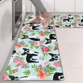 thumbnail image 2 of Kitchen Rugs Sets Of 2,Boston Terriers and Pioneer Flower Anti Fatigue Kitchen Mat Rugs Non Slip Washable,Decorative Kitchen Floor Mats for Kitchen,Sink,Laundry,17"X47", 2 of 5