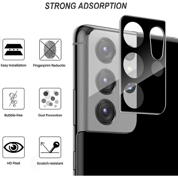 For Samsung Galaxy S21 Ultra (6.8") Camera Lens Protector HD Clear