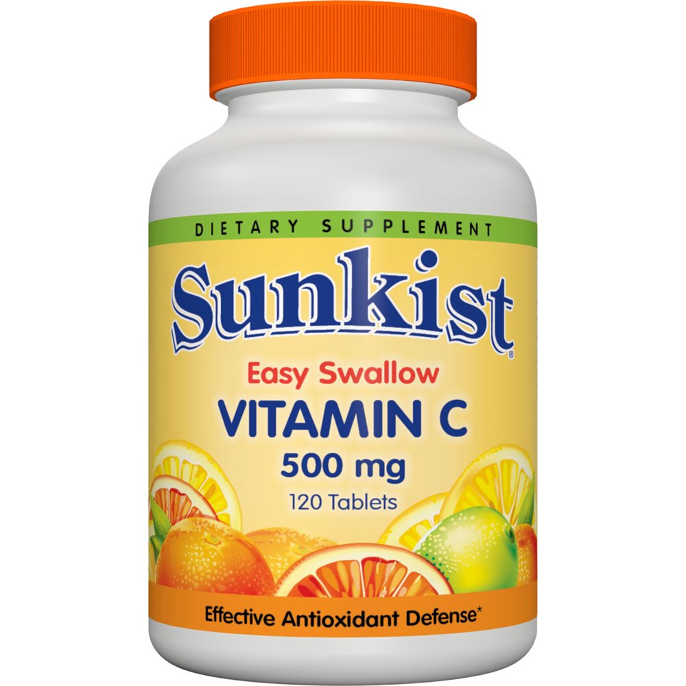 Sunkist Easy Swallow Vitamin?C 500 mg, 120 Ct