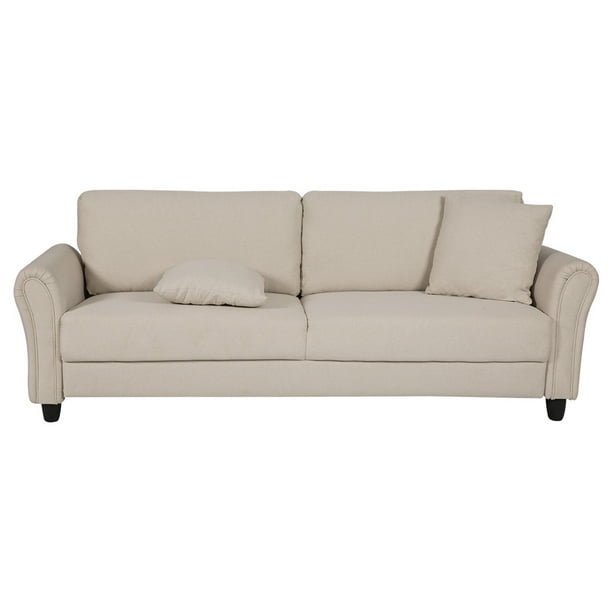 Design Couch Soft Fabric Upholstery, Off White Fabric Sofas