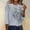 Gray, variant on KLHDSF 3/4 Sleeve Tops for Women Basic Crew Neck Spring Blouses Casual Fit Fall T Shirts 2026 Gray L