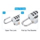 thumbnail image 5 of Candado de combinación de 4 dígitos Uxcell con cable de seguridad 1 Set candado exterior cadena gris 5 pies, 5 of 7