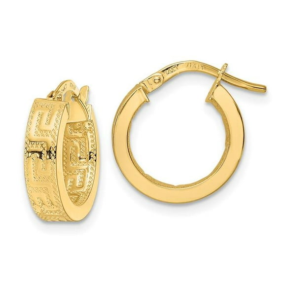 Quality Gold TF2067 14K Yellow Gold Polished Hoop Earrings