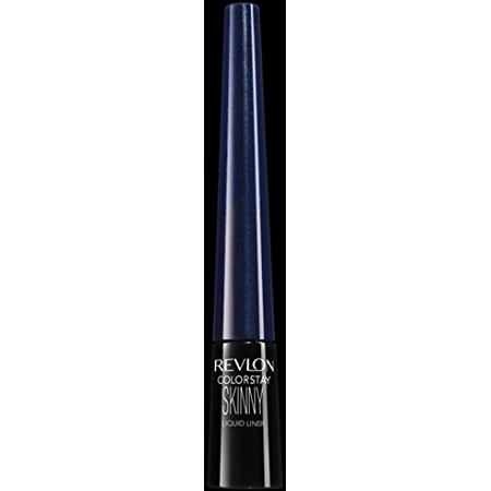 Revlon ColorStay Skinny Liquid Eyeliner, Navy (Best Drugstore Liquid Eyeliner)
