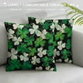 thumbnail image 3 of PHYHOO St. Patrick's Day Decorative Throw Pillow Covers, Black White Buffalo Plaid Check Stripes Outdoor Home Decor, Farmhouse Irish Holiday Couch Cushion Case White, 3 of 5