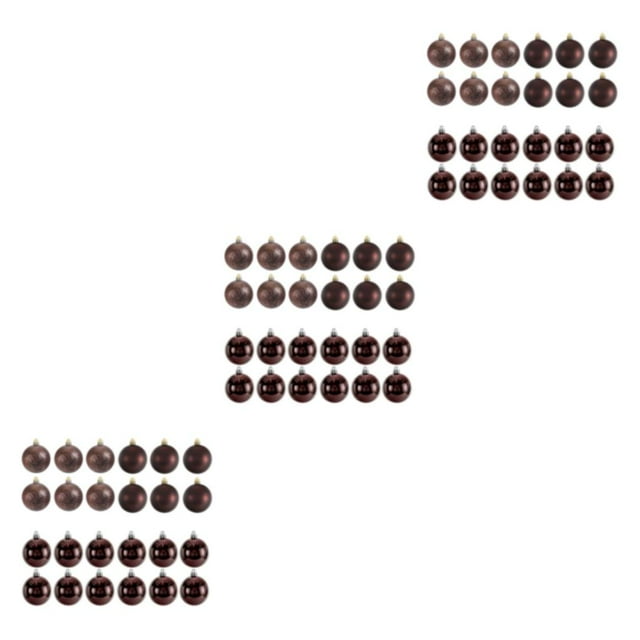 Transemion 24pieces Effective Decoration Balls Easy To Christmas Essentials Durable coffee 3Set