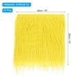 thumbnail image 2 of Unique Bargains 6 Pcs 10 x 10 Inch Plush Faux Fur Fabric Square Fluffy Faux Fur Patches Cuts, Yellow, 2 of 6