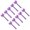 Purple, variant on 10pcs Vibrant Cheerleader Keychain Set Fashionable Keyring Gift for Teen Girls
