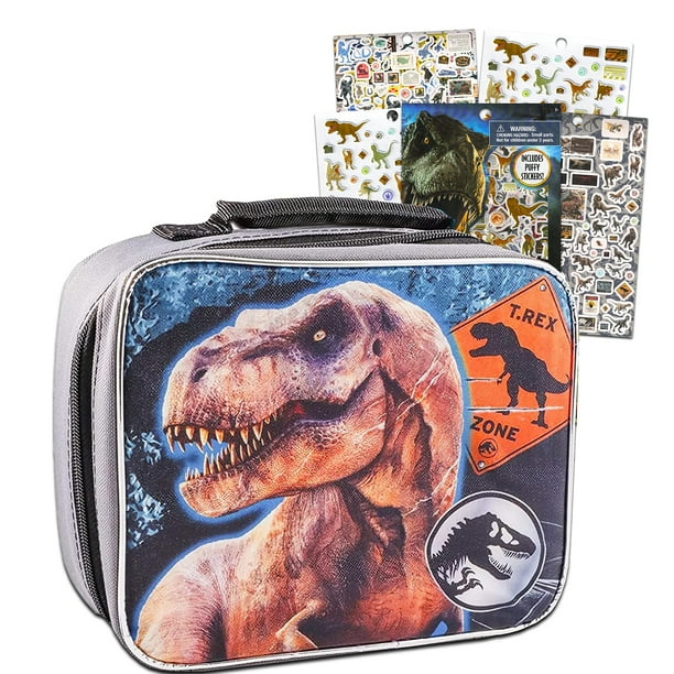 Jurassic Park Lunch Box Kids Bundle with Dinosaur School Lunch Box